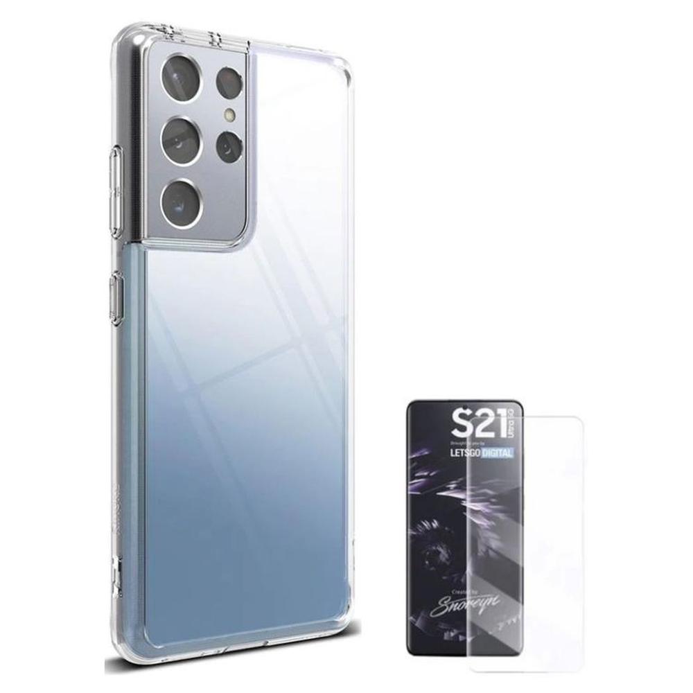 CASE RINGKE FUSION SAMSUNG S21 ULTRA Y VIDRIO UV