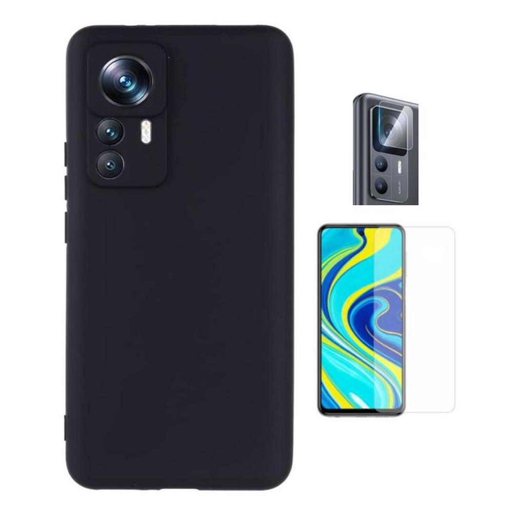 CASE SILICONA XIAOMI 12t y 12t pro Y VIDRIOS