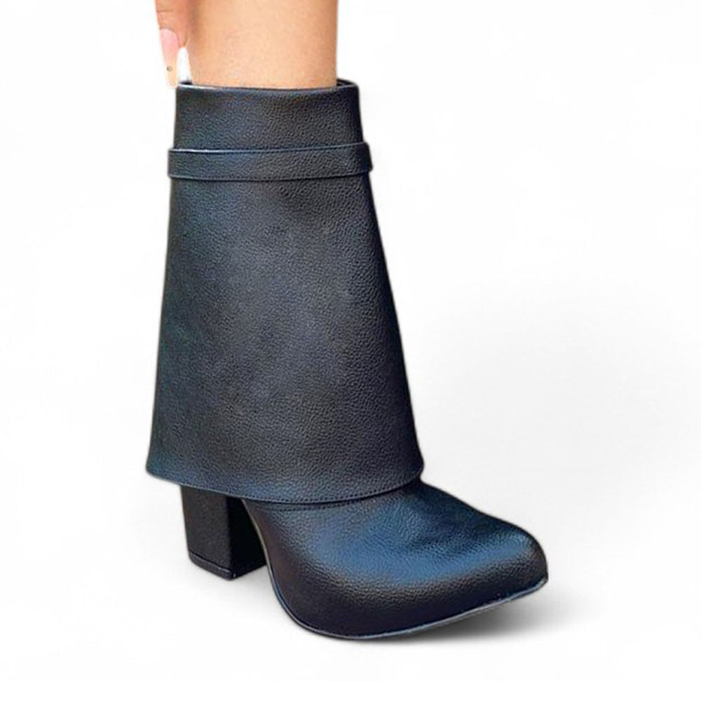 Bota Mujer Hawai Baja Taco 9 1299 5C-85 Color Negro Talla 38
