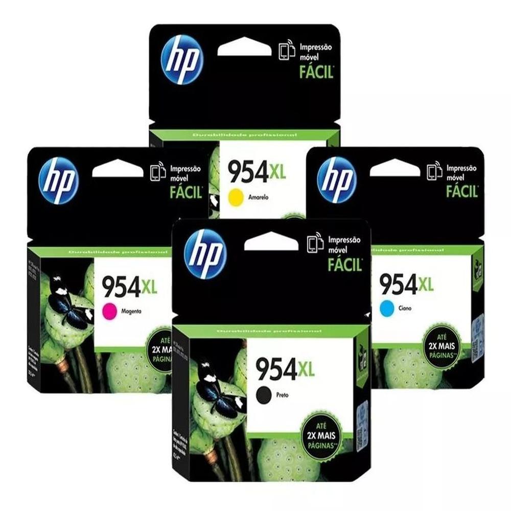 Kit Tinta HP 954XL Cyan Magenta Amarillo Negro Original