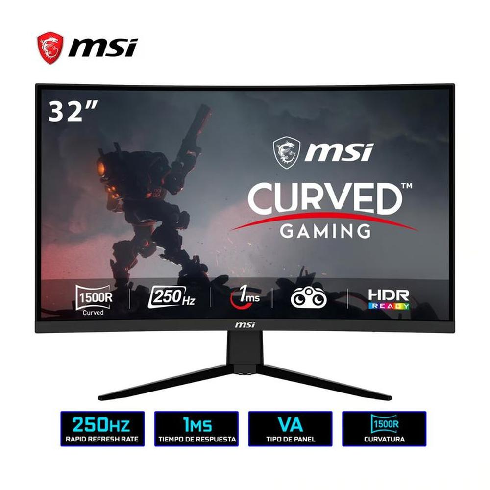 MONITOR CURVO MSI 32 GAMER G32C4X FHD 250HZ 1MS