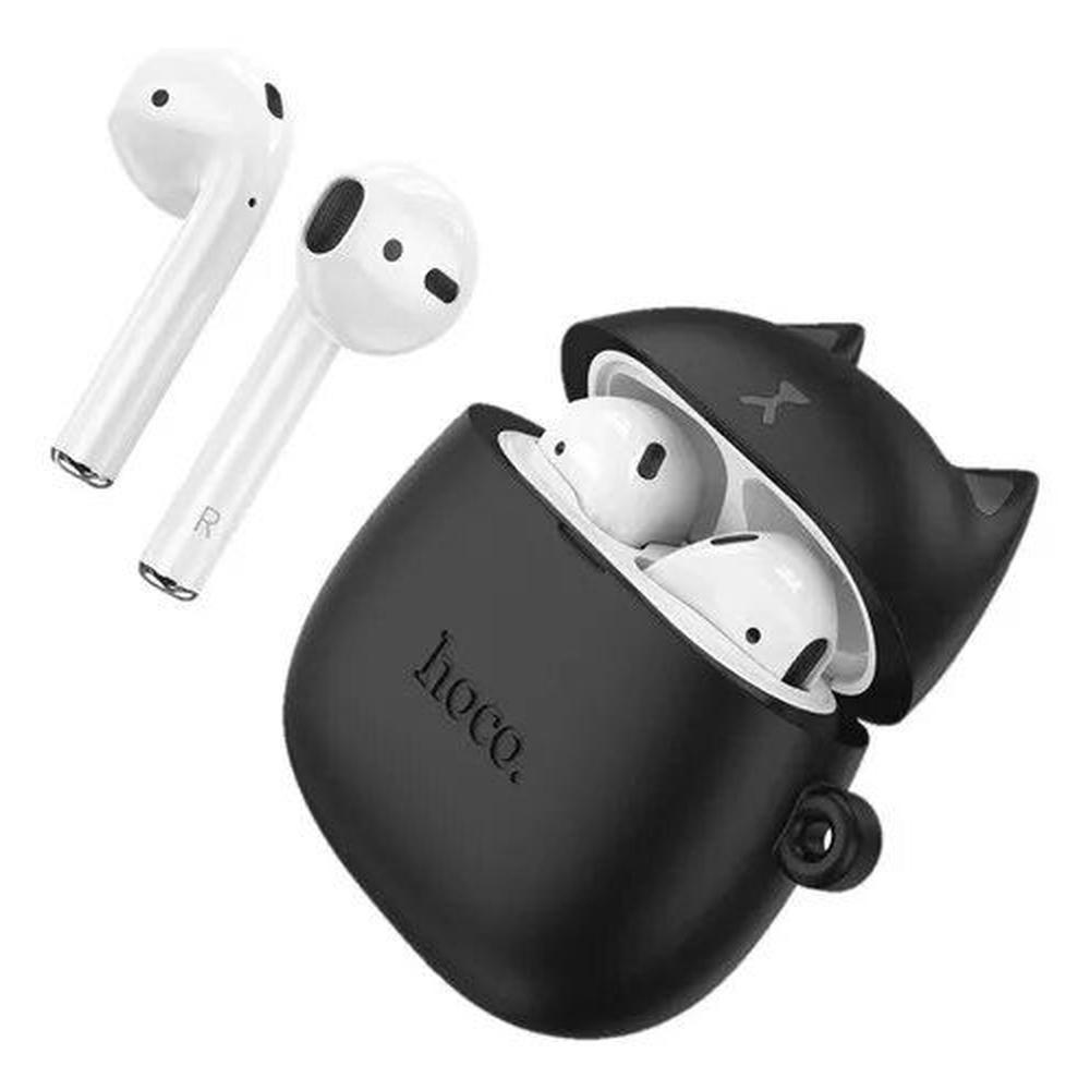 Audifonos Bluetooth Hoco Ew45 Negro Con Funda De Gato