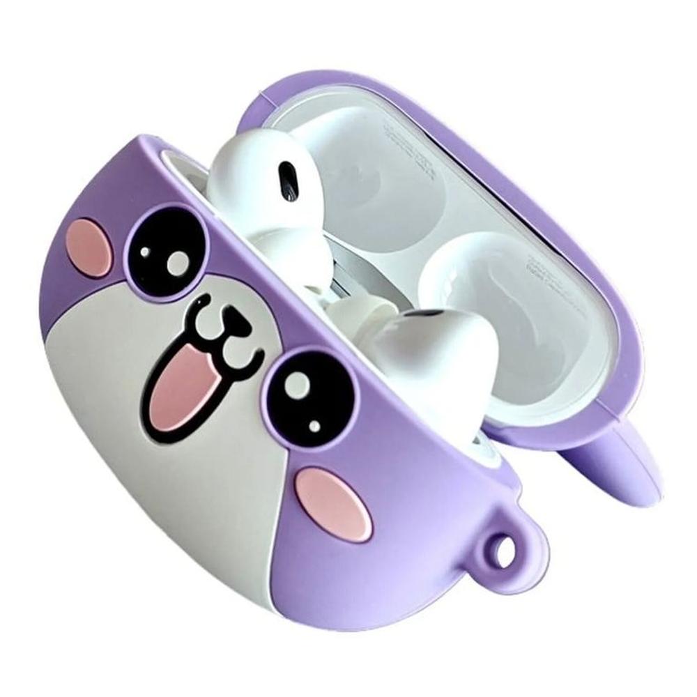 Audifonos Inalambricos con Funda de Gato Color Lila - Modelo EW48