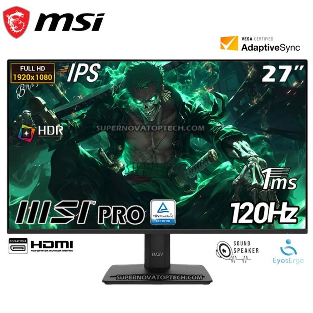 MONITOR MSI PRO MP275 E2 27 IPS FHD 120Hz 1ms Parlante