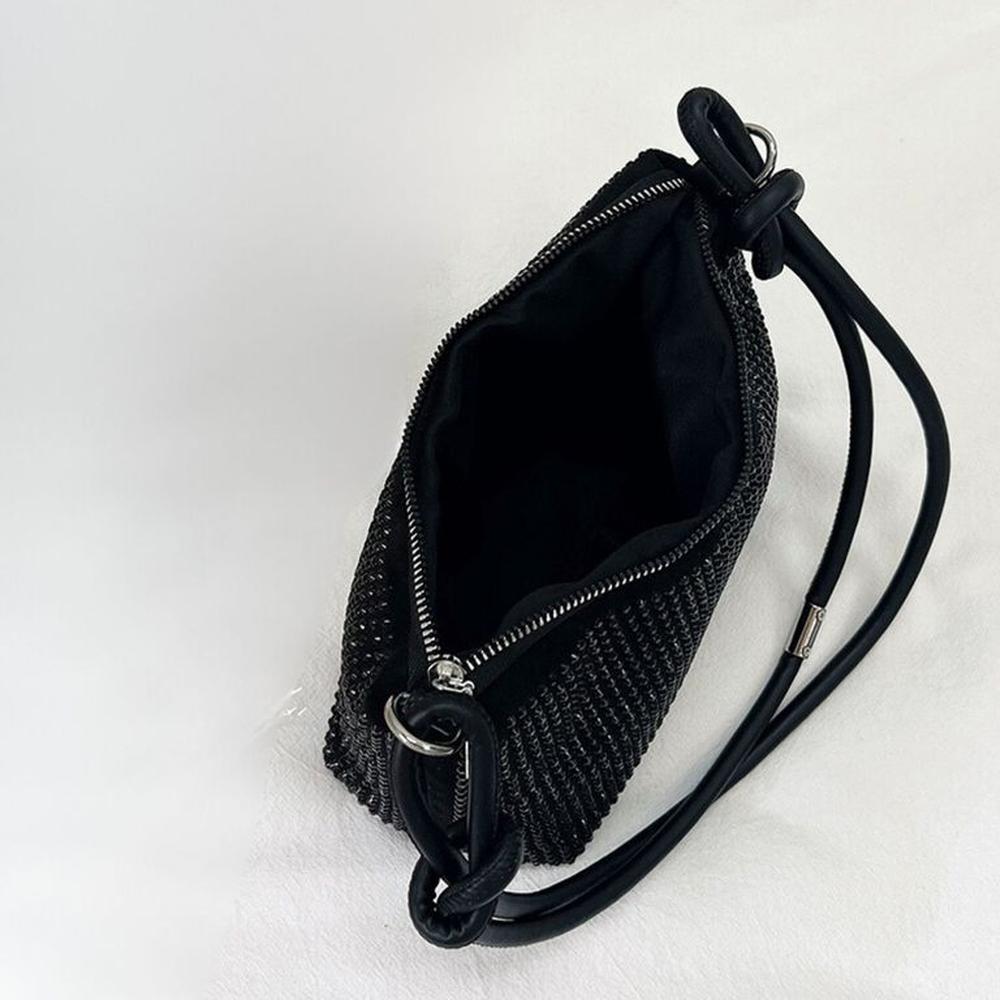 Cartera  Eleanor Negra Brillo