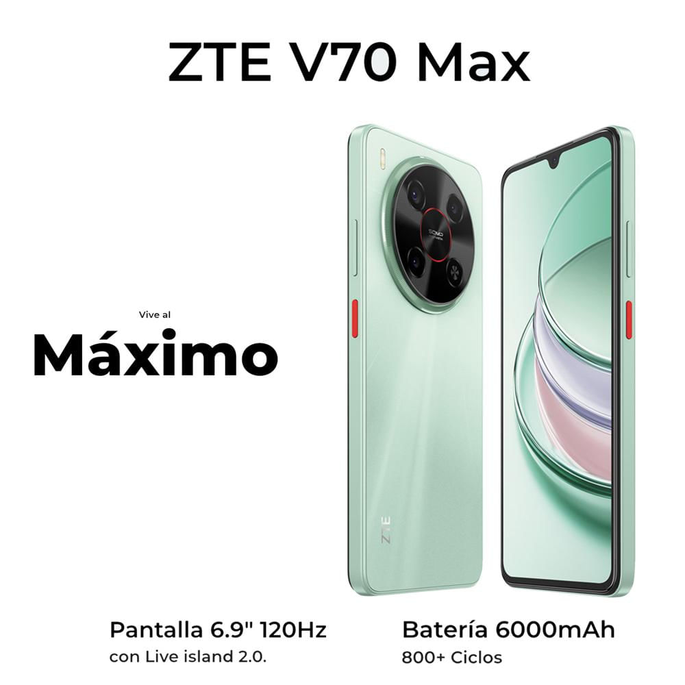 Celular ZTE Blade V70 Max 4+10GB RAM 256GB Verde