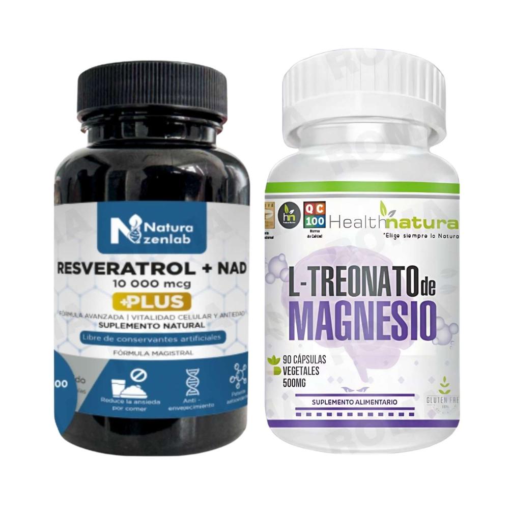 RESVERATROL + NAD + L-TREONATO DE MAGNESIO HEALTHNATURAL