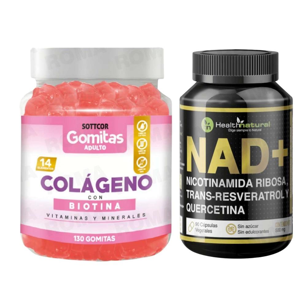 GOMITAS COLÁGENO CON BIOTINA + NAD+ HEALTHNATURAL
