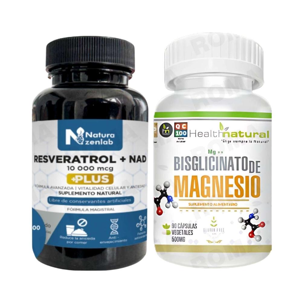 RESVERATROL + NAD + BISGLICINATO DE MAGNESIO HEALTHNATURAL