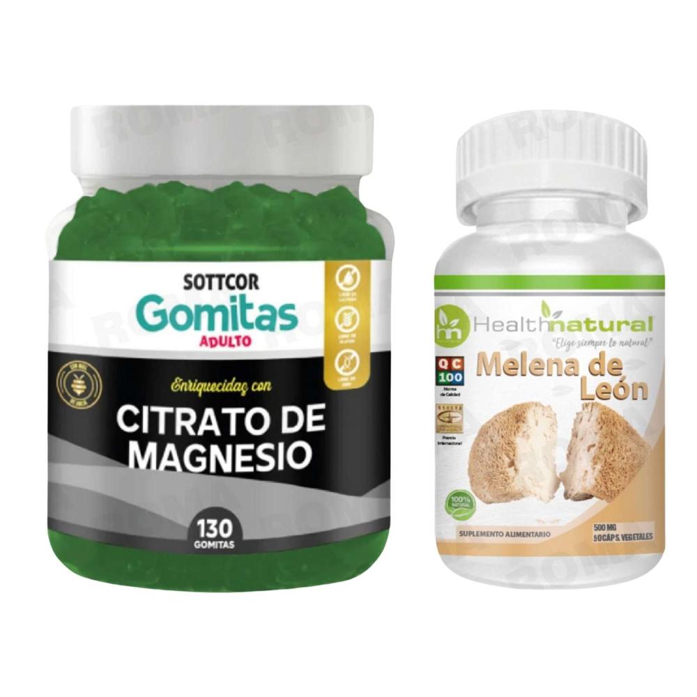 GOMITAS CITRATO DE MAGNESIO + MELENA DE LEÓN HEALTHNATURAL
