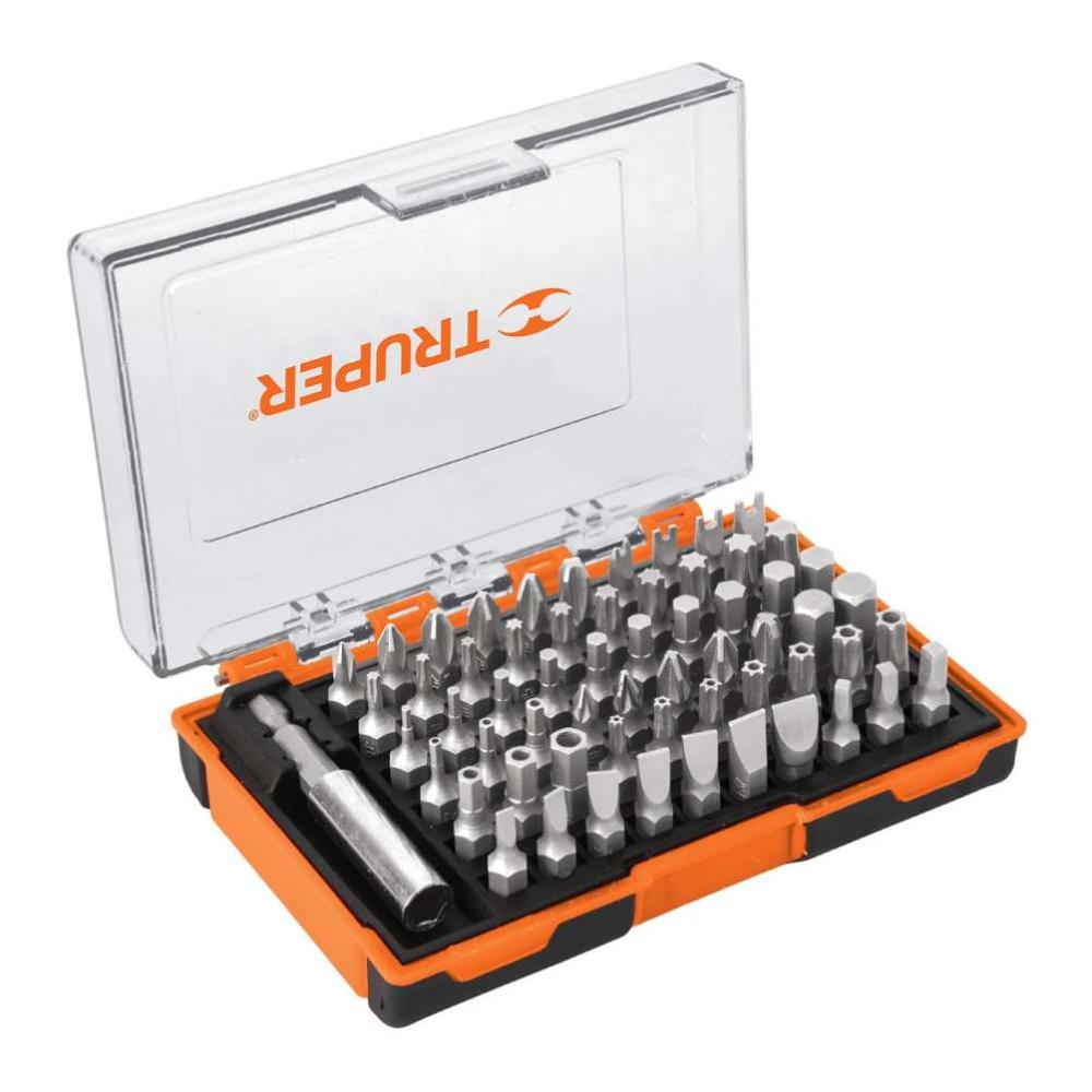 Juego de Bits y Adaptadores 61 Piezas Truper 10758