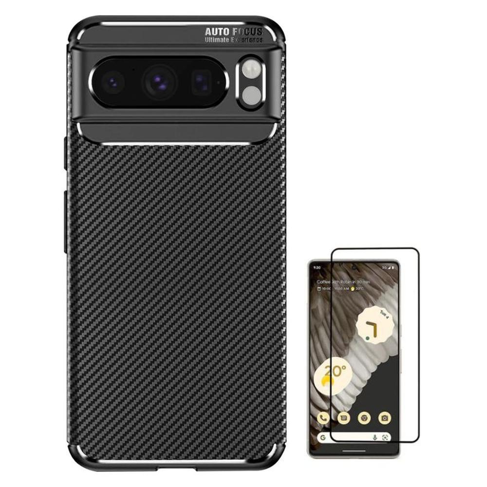 CASE CARBONO AUTOFOCUS PIXEL 8 PRO + VIDRIO