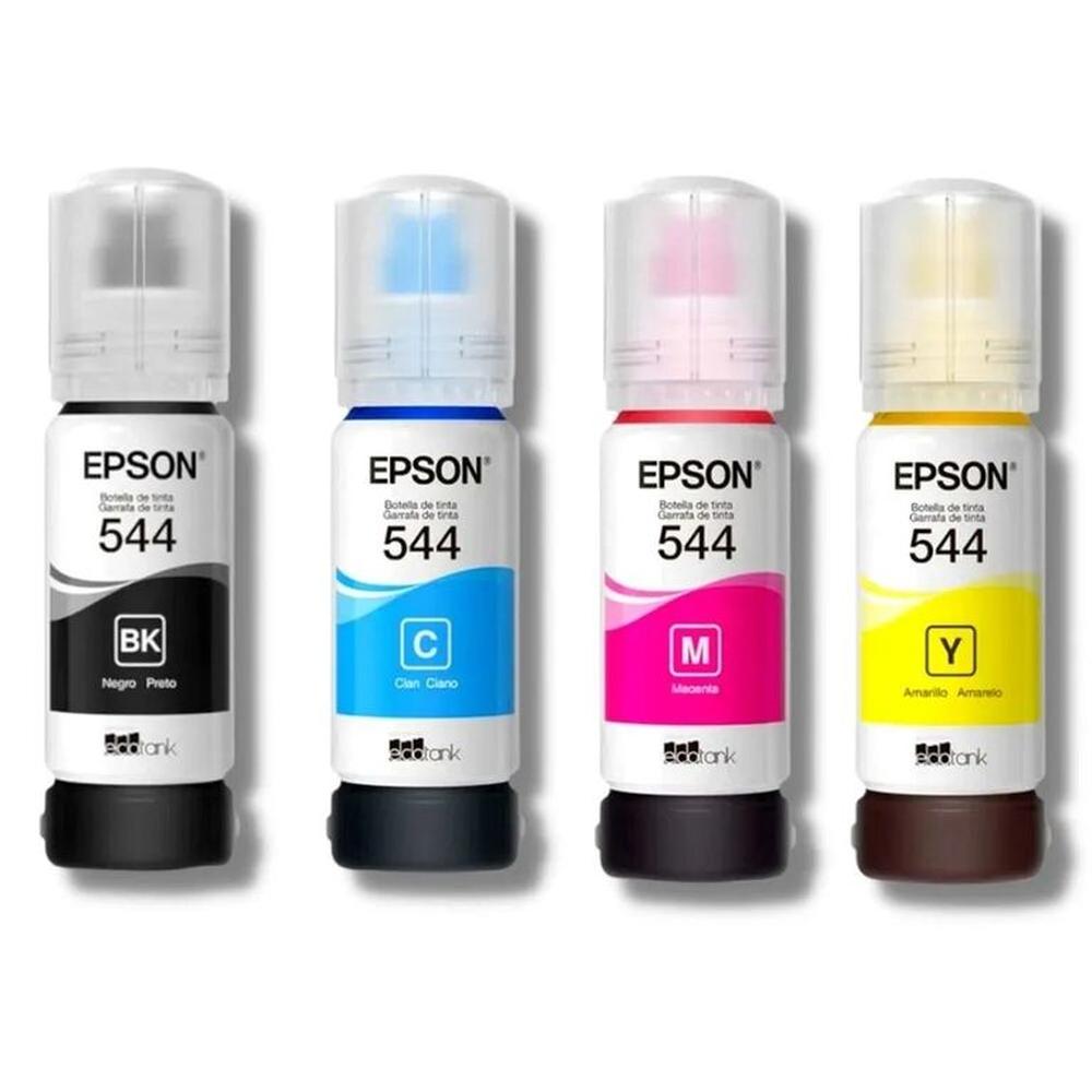 Tinta en Kit T544 Amarillo Cian Magenta Negro Original