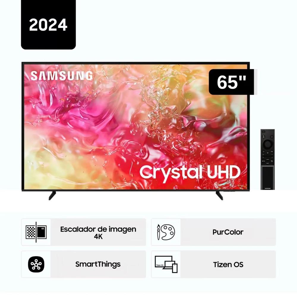 Televisor SAMSUNG 65"" CRYSTAL UHD 4K Smart TV UN65DU7000GXPE