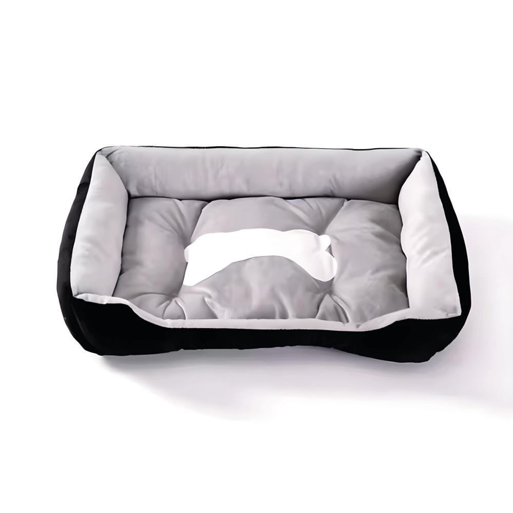 Cama Para Perros Antideslizante Y Lavable Negro Talla XXS