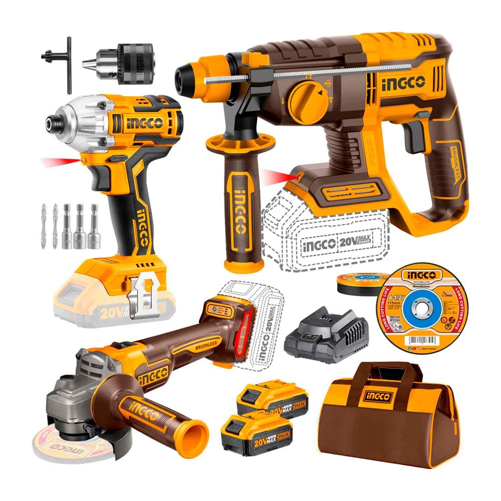 Taladro Rotomartillo Amoladora Atornillador Impacto Brushles
