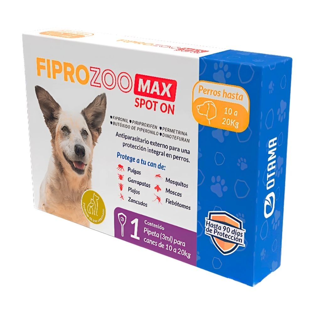 Antiparasitario Externo Pipeta Perros 10-20 Kg - OTAMA Antiparasitario Externo Pipeta Perros 10-20 Kg - OTAMA