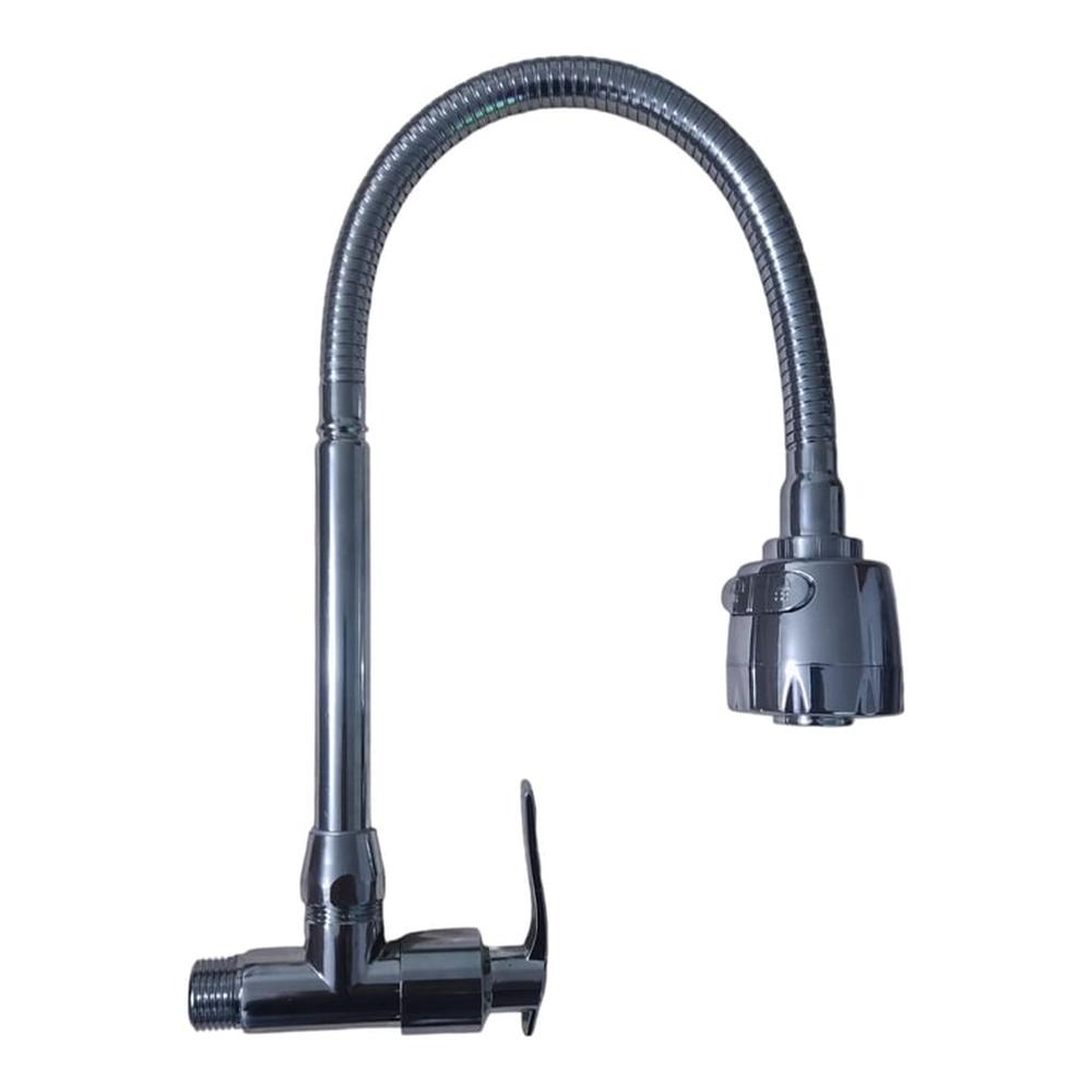 Caño Grifo Cocina Pared Cuello Flexible Cromado Caño Grifo Cocina Pared Cuello Flexible Cromado