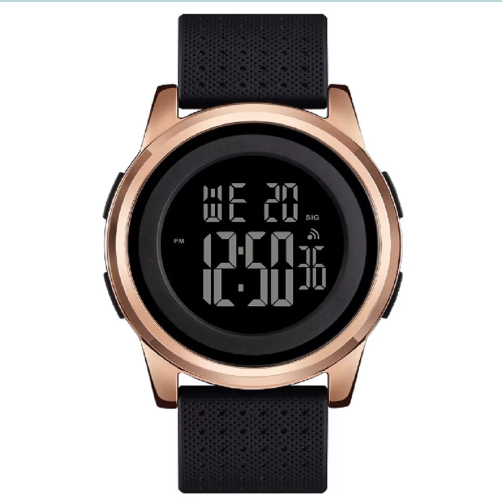 Reloj casual de goma SKMEI 1502 para hombre,