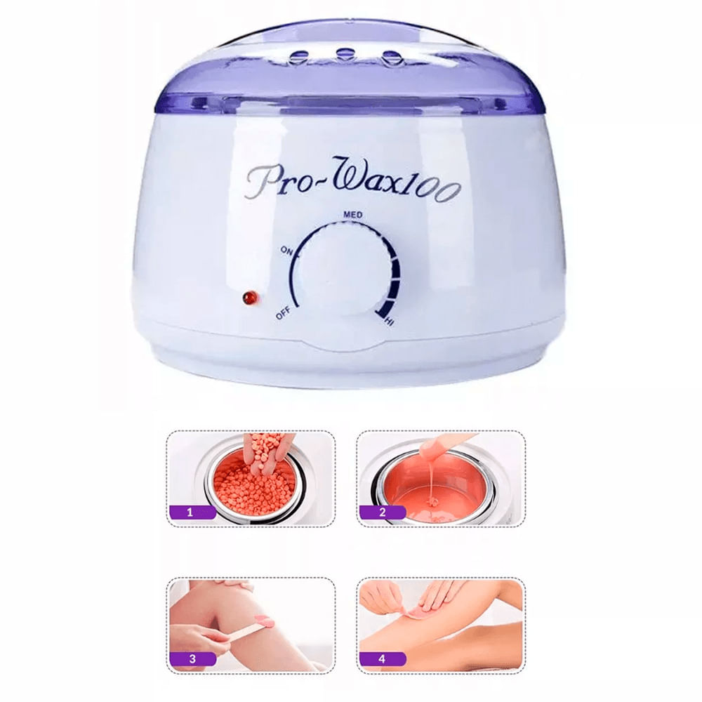 Cacerola de Cera Blanco y Lila Depilación Eficaz Cacerola de Cera Blanco y Lila Depilación Eficaz