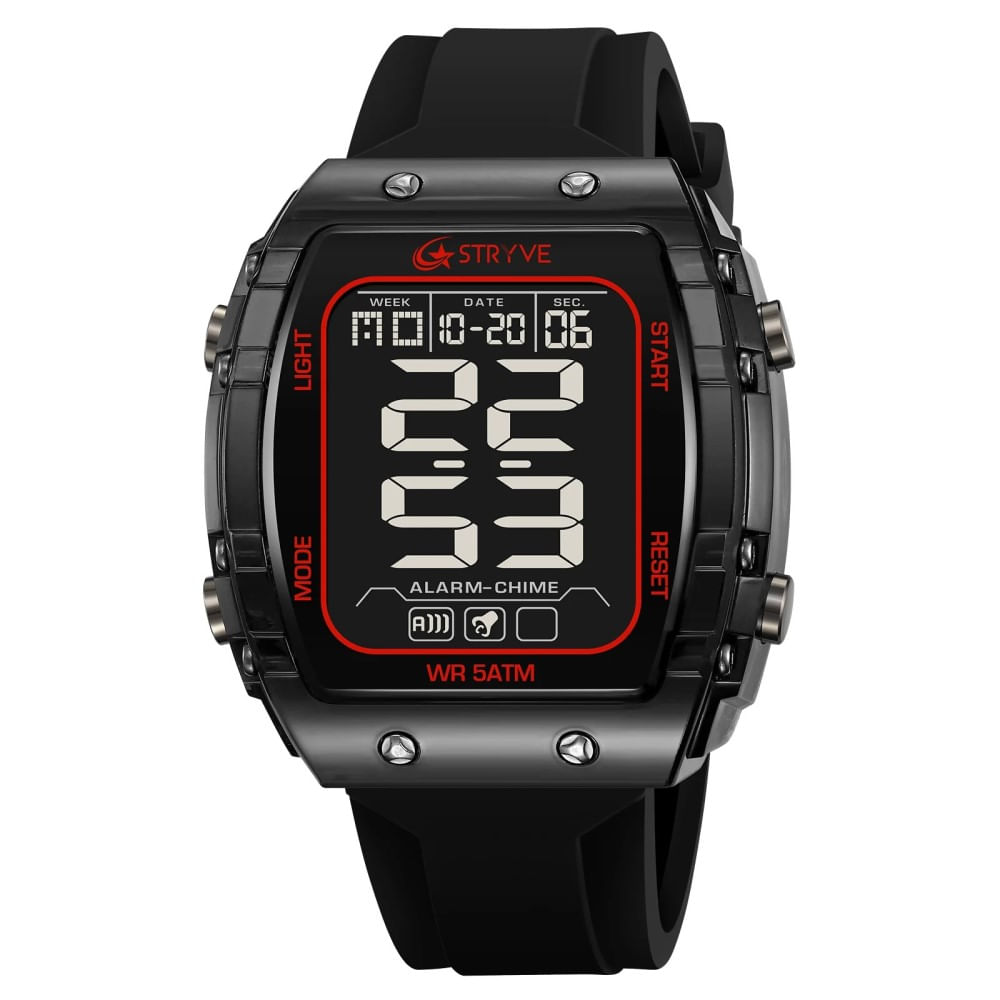 Reloj Hombre Deportivo STRYVE 8031 Digital Negro Reloj Hombre Deportivo STRYVE 8031 Digital Negro