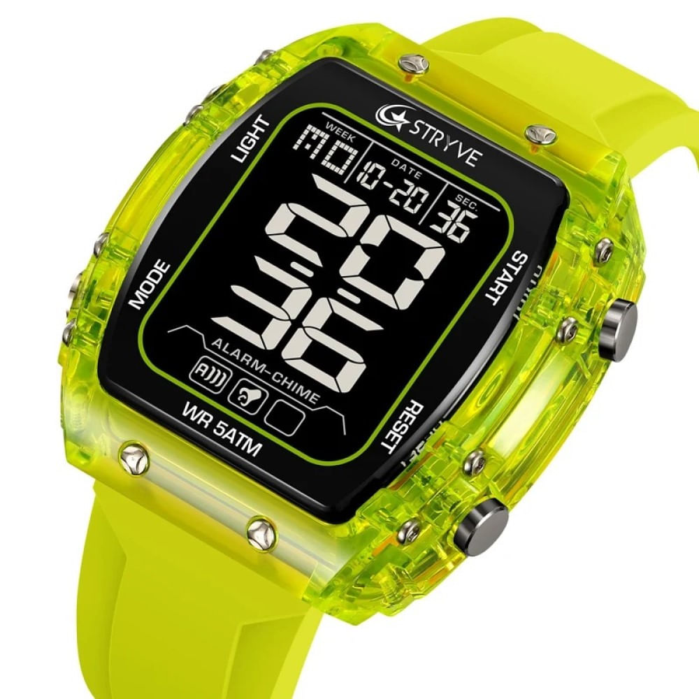 Reloj Hombre Deportivo STRYVE 8031 Digital Verde