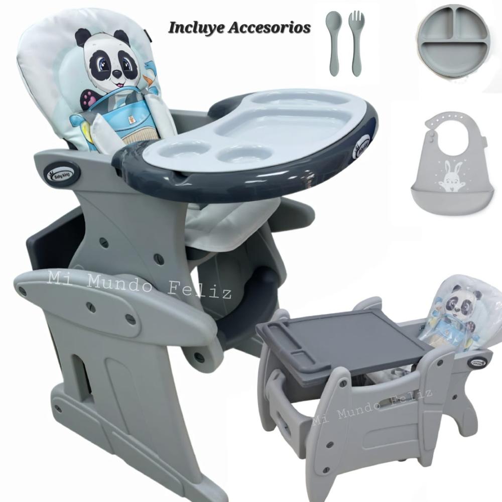 SILLA DE COMER PARA BEBE REFORZADA ACOLCHADA CON ACCESORIOS SILLAMAGICGRIS SILLA DE COMER PARA BEBE REFORZADA ACOLCHADA CON ACCESORIOS SILLAMAGICGRIS