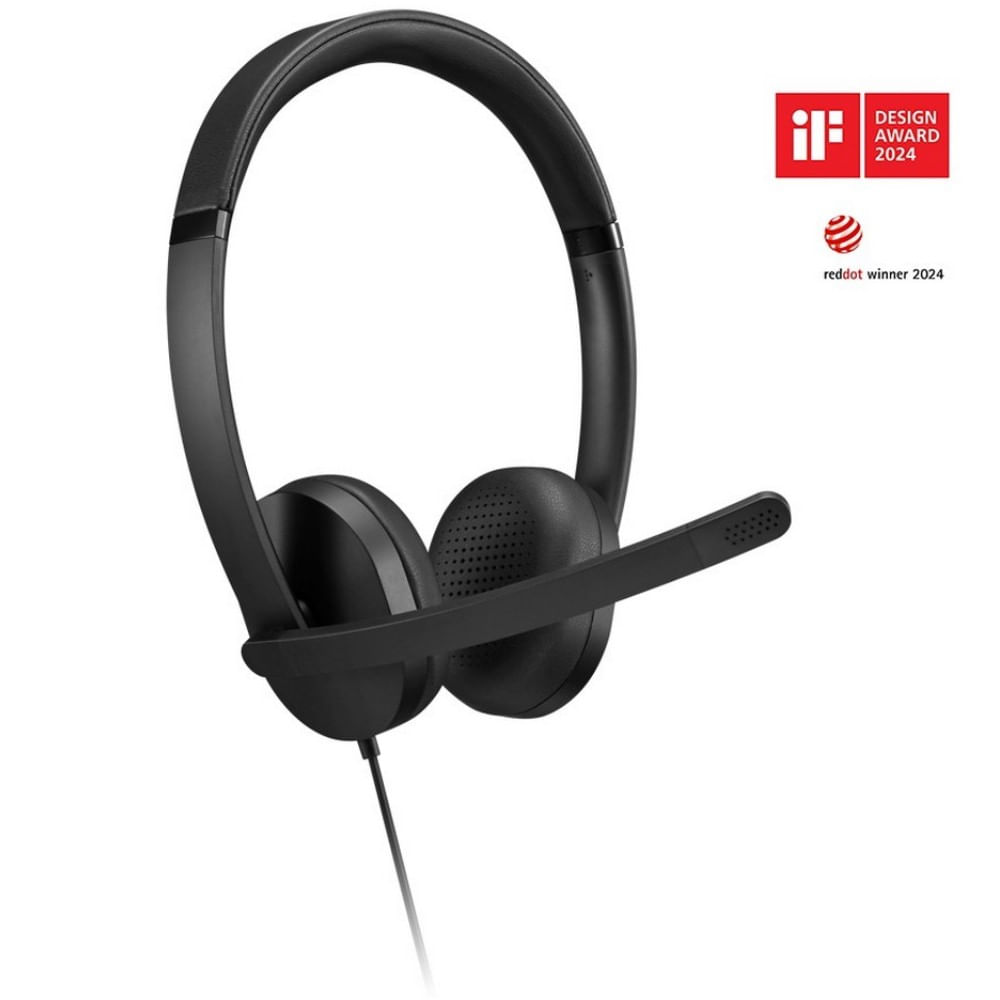 Lenovo Auriculares USB-A Wired Stereo On-Ear Headset - 4XD1P83425