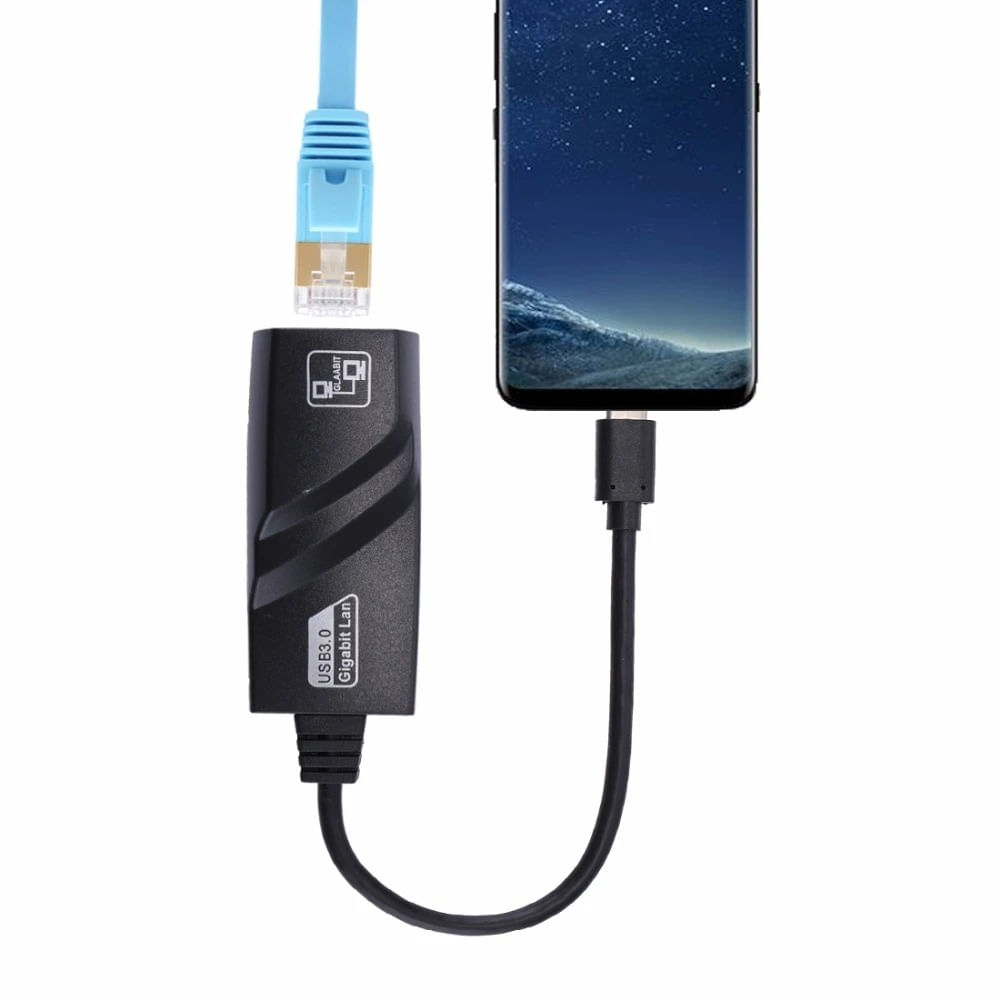 Adaptador Red RJ45 LAN Tipo C Thunderbolt 3 Ethernet Red