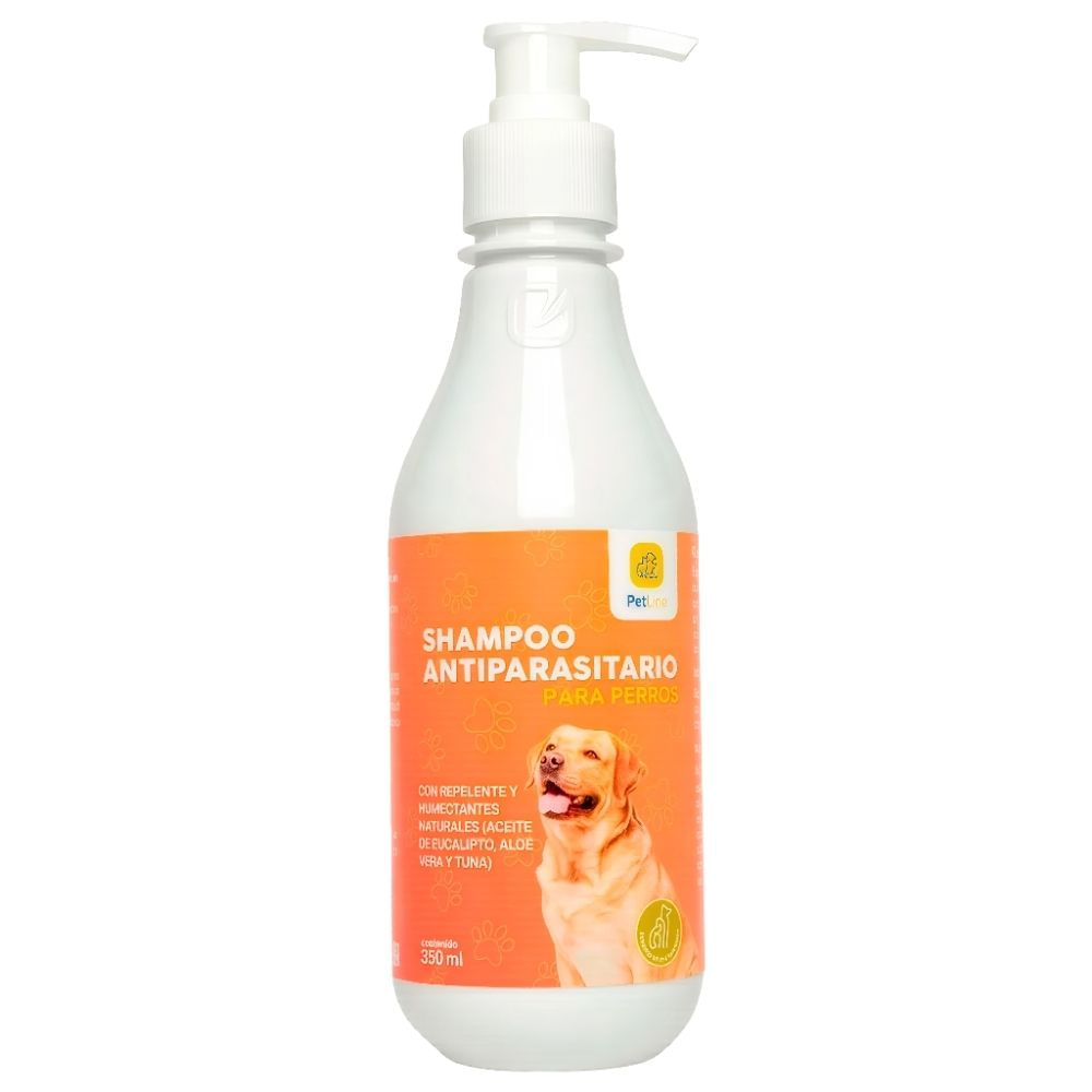 Shampoo Antiparasitario Para Perros 350 ml - PETLINE Shampoo Antiparasitario Para Perros 350 ml - PETLINE