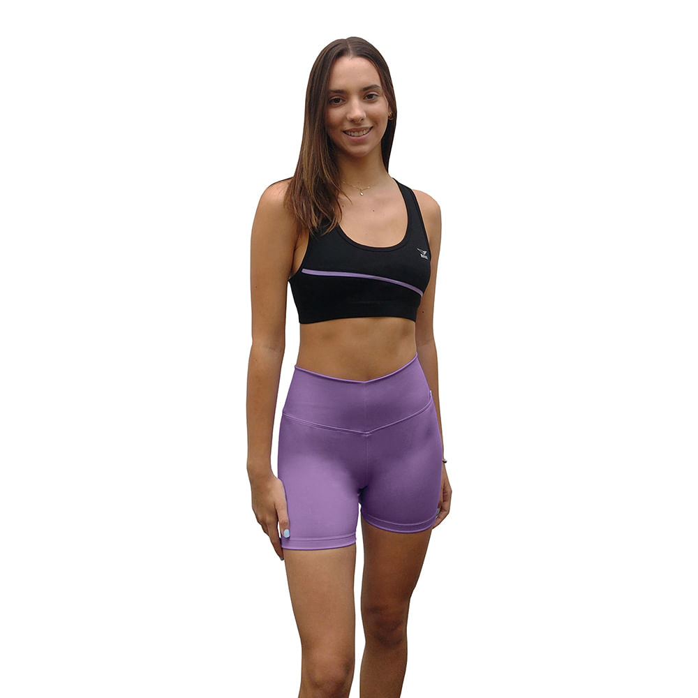 Leggins biker corto deportivo licra Revati FT105-LM-M4 Lila L Leggins biker corto deportivo licra Revati FT105-LM-M4 Lila L