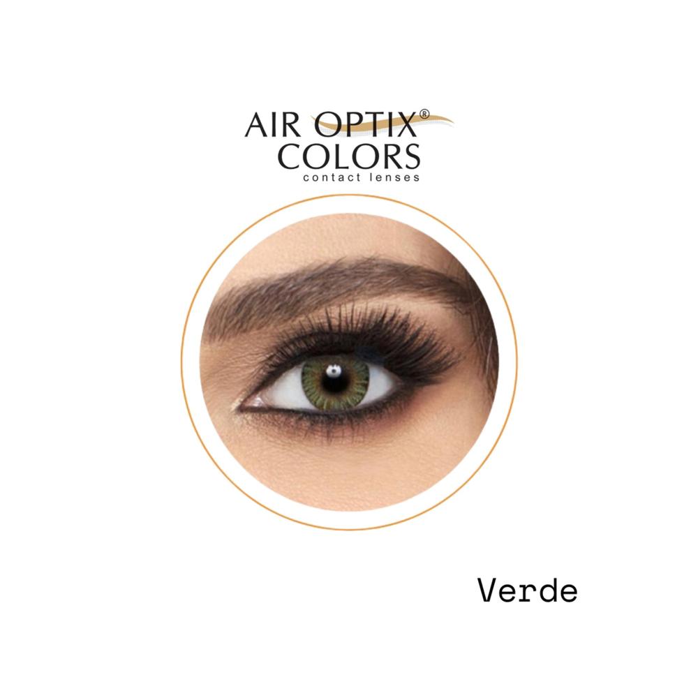 Lente De Contacto Lcao04 Con Alta Transmisibilidad De Oxígeno Air Optix™ Colors Green