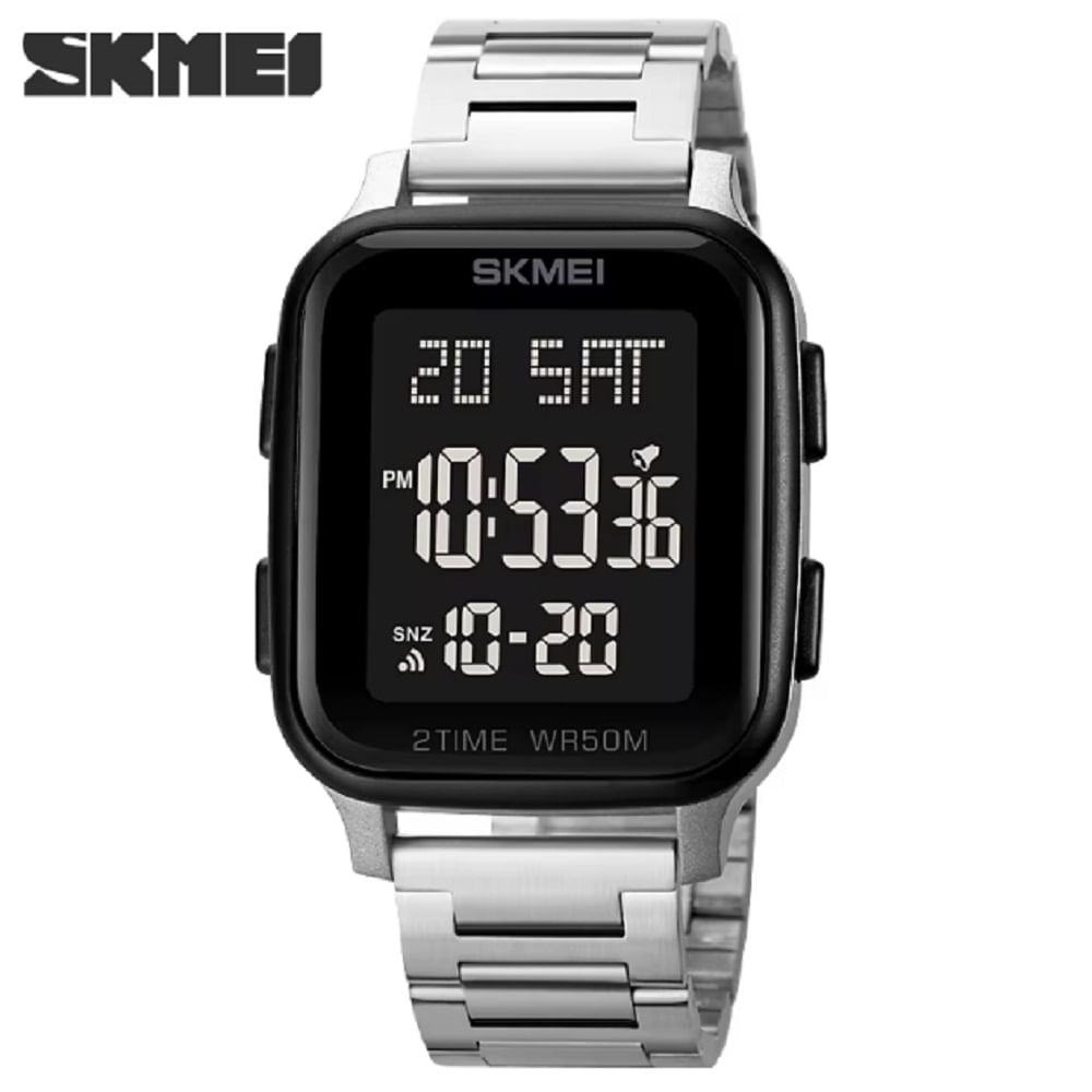 Reloj SKMEI Time 1859 Digital Dual Multifunción Acero