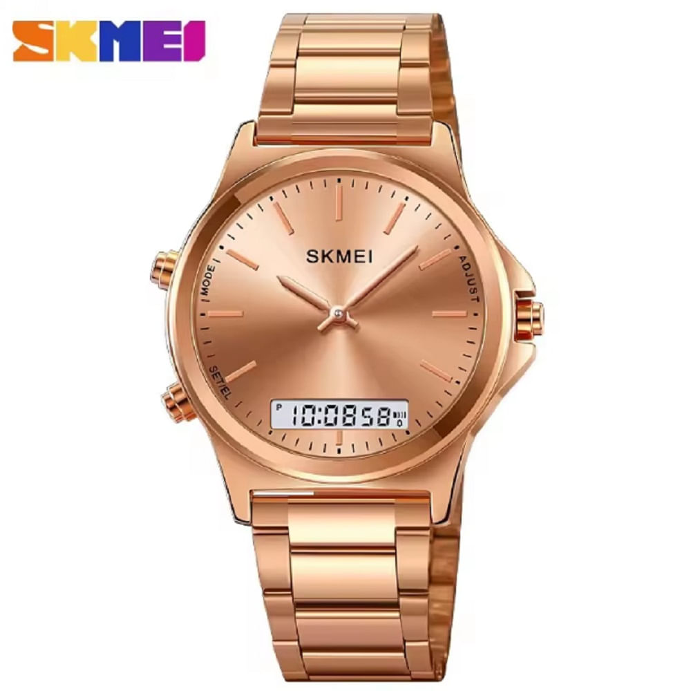 SKMEI 2120 Digital Impermeable Deportes Hombres Acero Inoxidable