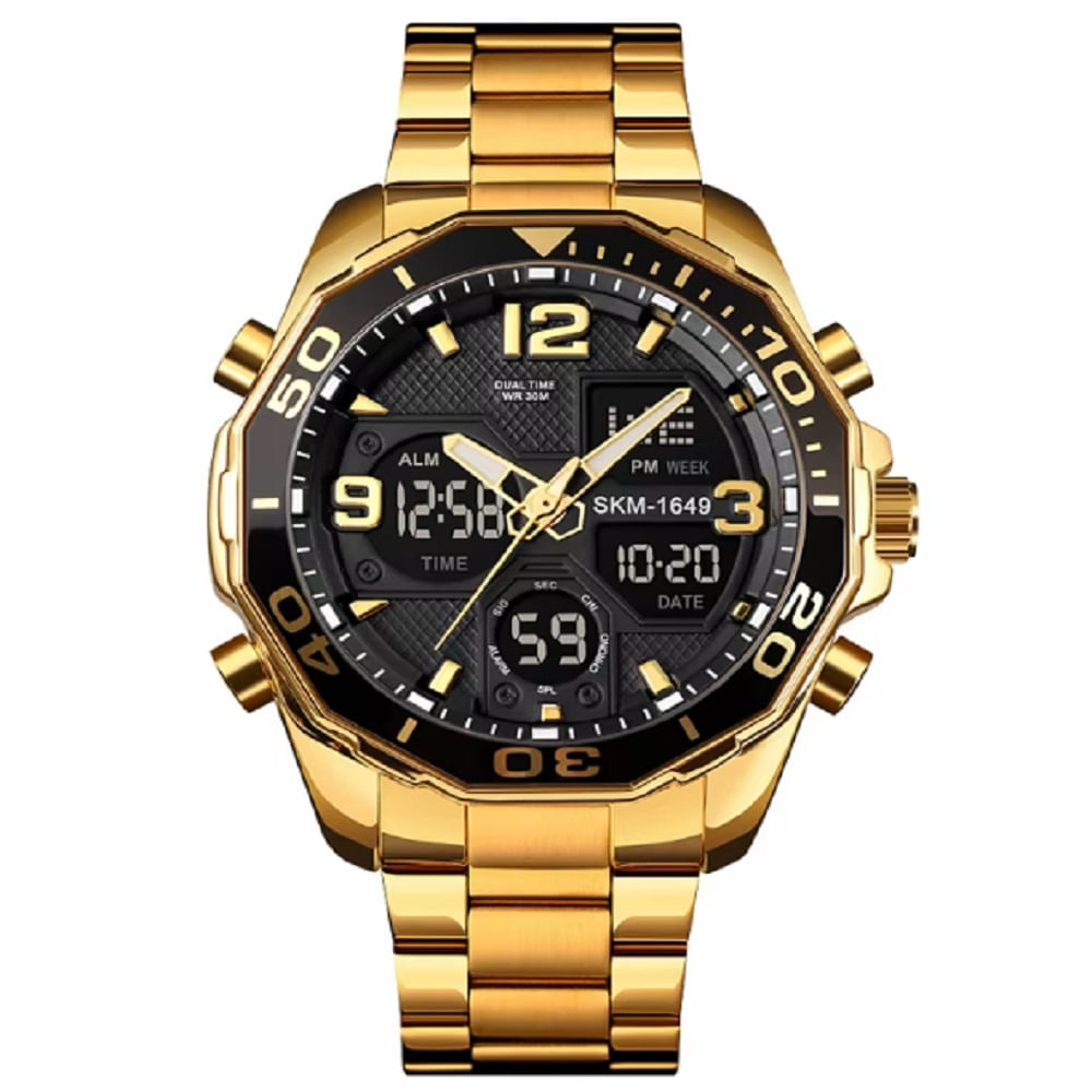 Reloj Skmei 1649 Negro original Analogo y Digital