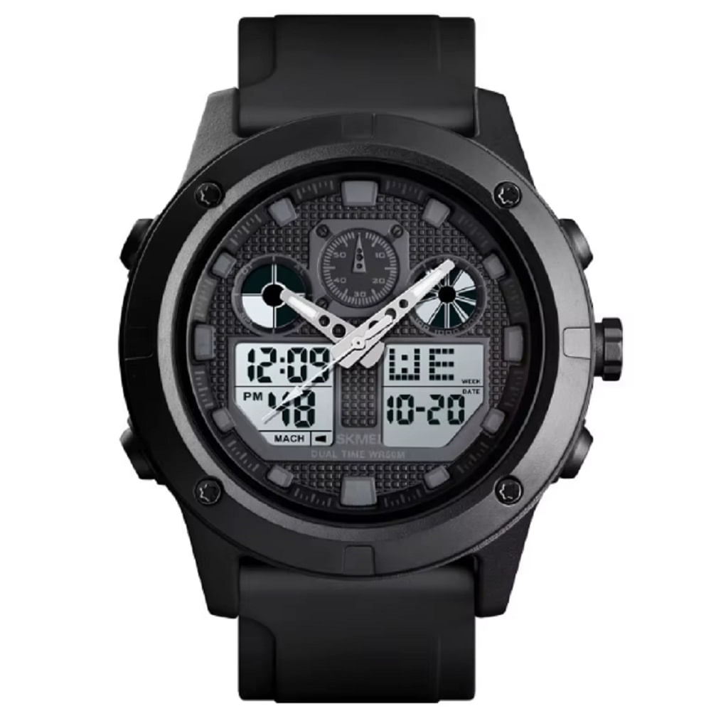 Reloj Skmei 1514 Negro Correa Silicona