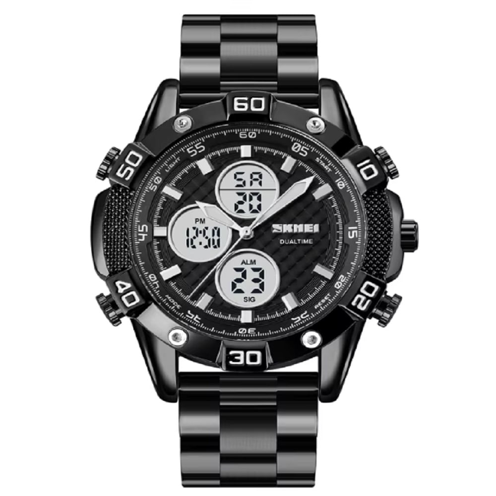 Reloj Hombre Skmei 1838 Acero Alarma Cronometro Elegante
