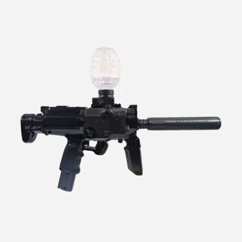 Pistola Hidrogel MP7 C/Laser, Linterna y Silenciador Negro Pistola Hidrogel MP7 C/Laser, Linterna y Silenciador Negro