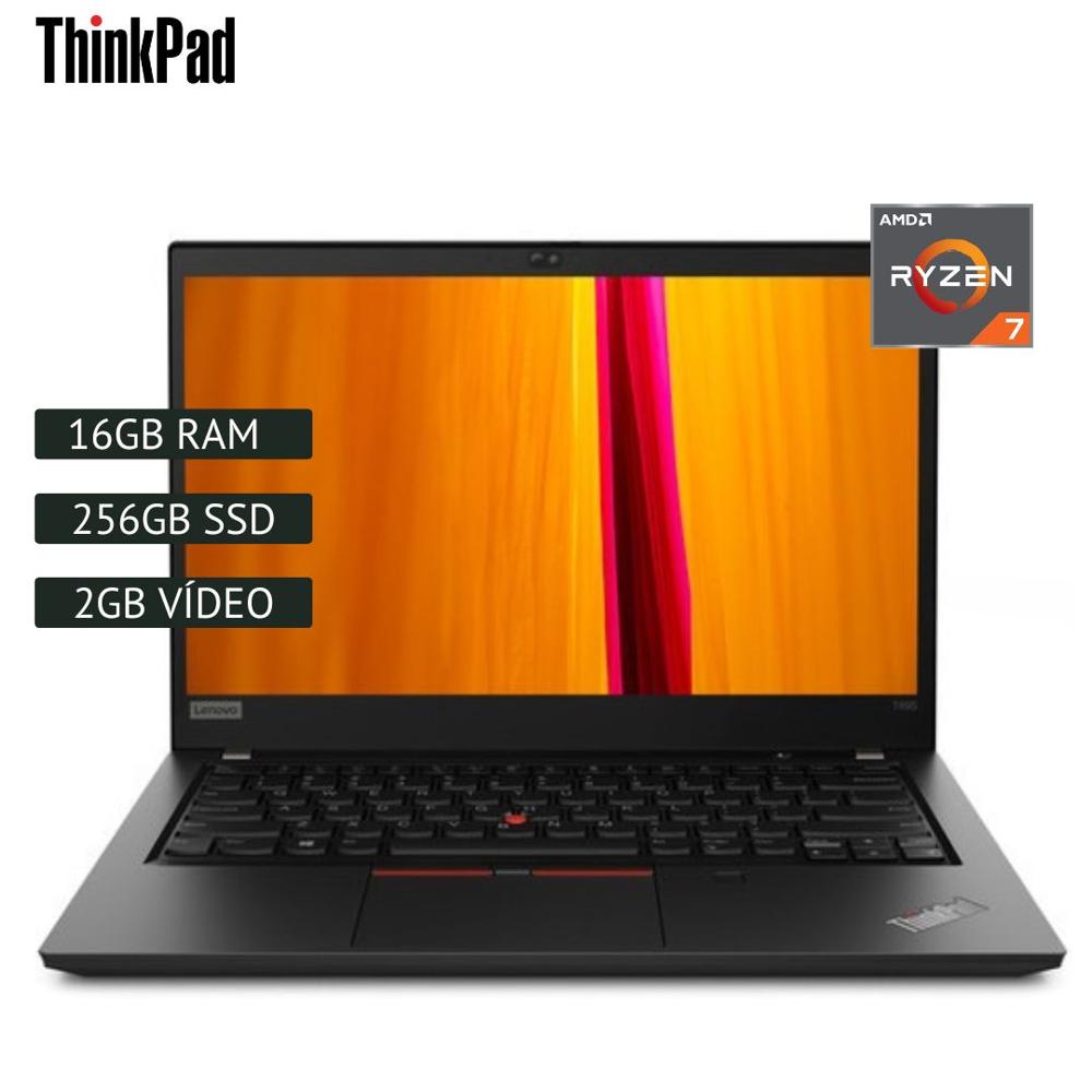 Laptop semi nueva Lenovo Thinkpad T495 - Ryzen7 - 16GB RAM - 256GB SSD - 2GB VIDEO RADEON