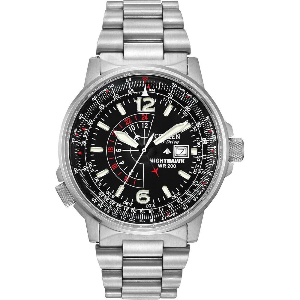 Reloj Citizen Eco-Drive Promaster Air Nighthawk, cronógrafo, acero inoxidable