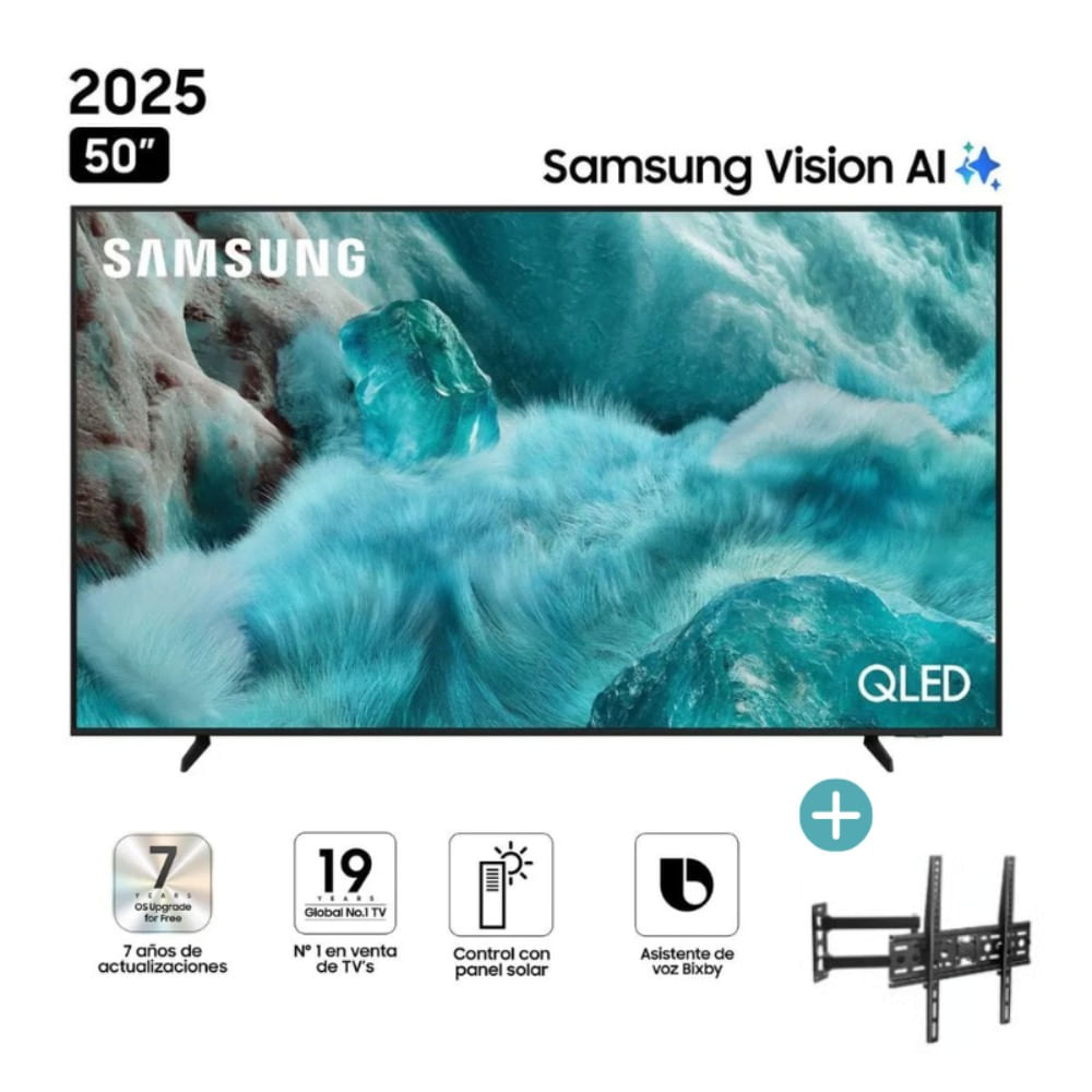 Televisor Samsung 50"" 4K UHD QLED QN50Q7FAAGXPE (2025) + Rack