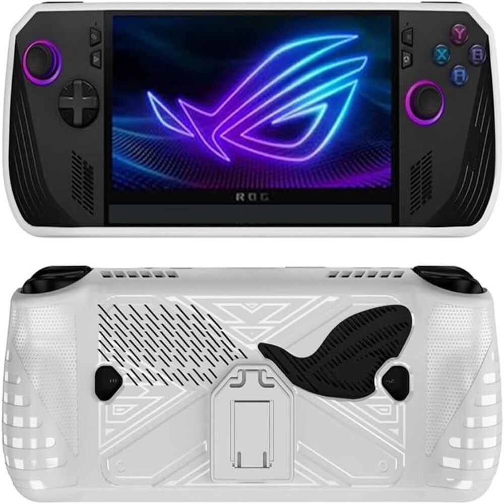 Case Funda Protectora TPU + Soporte Asus ROG Ally X 2024 Blanco Case Funda Protectora TPU + Soporte Asus ROG Ally X 2024 Blanco