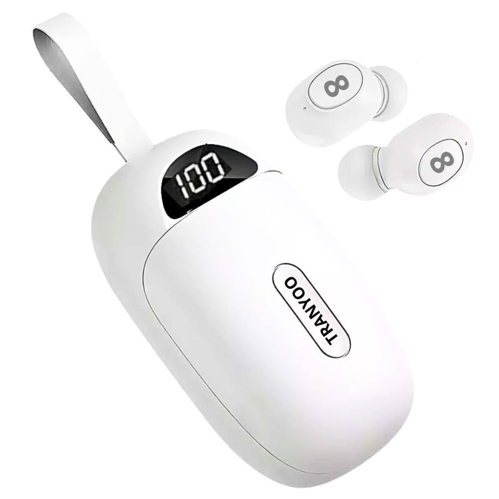 Audífonos Bluetooth 5.1 TRANYOO Modo Independiente Sonido Limpio T-M3 Audífonos Bluetooth 5.1 TRANYOO Modo Independiente Sonido Limpio T-M3