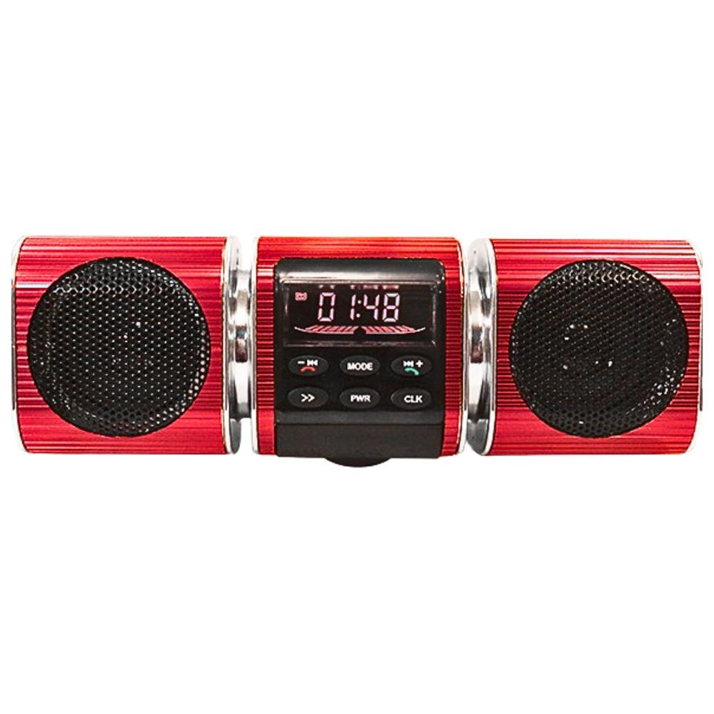 Parlante Bluetooth Metálico para Moto CAFINI MT-1210 Rojo Parlante Bluetooth Metálico para Moto CAFINI MT-1210 Rojo