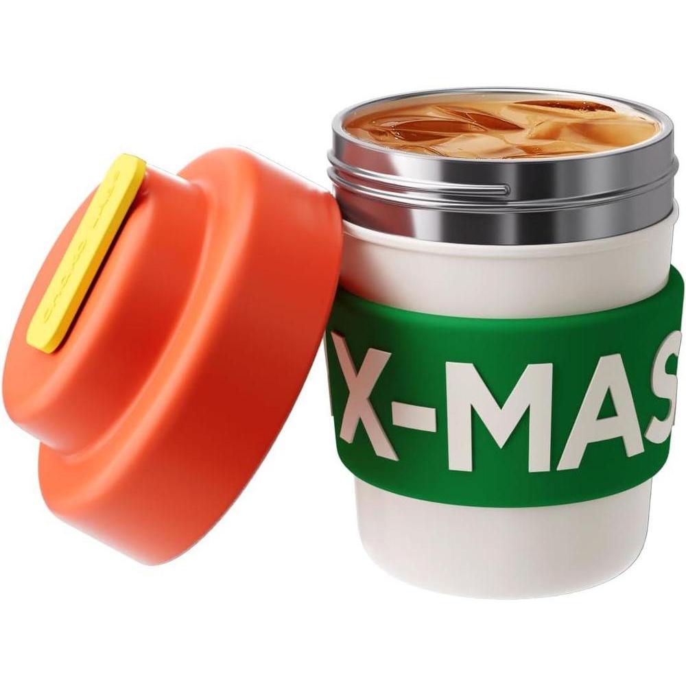 Taza de café de Navidad aislada y sin BPA