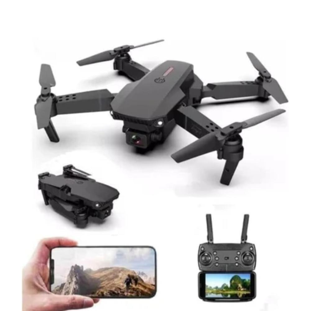 Dron E88 Wifi Dos cámaras Control Camara Dual Rotación 360