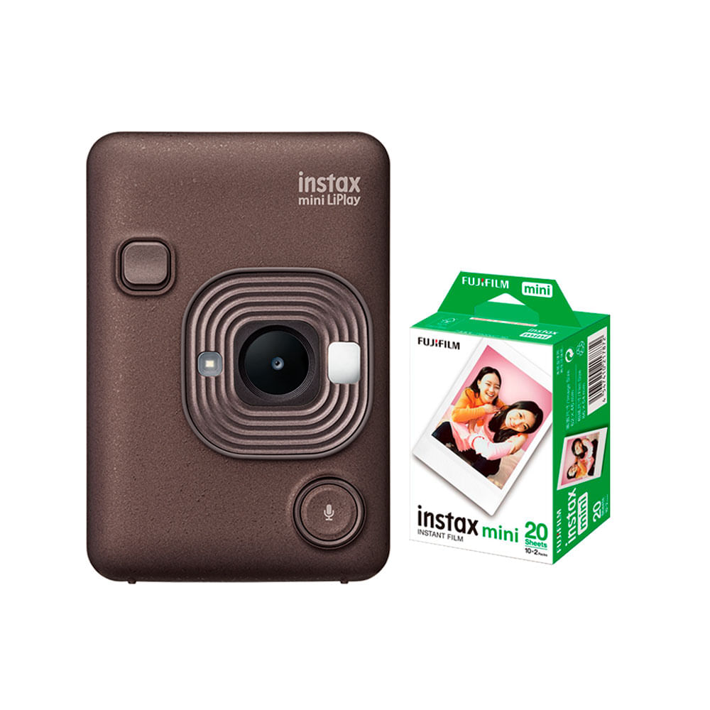 Camara Fujifilm Instax Mini LiPlay Bronze+Peliculax20 unid
