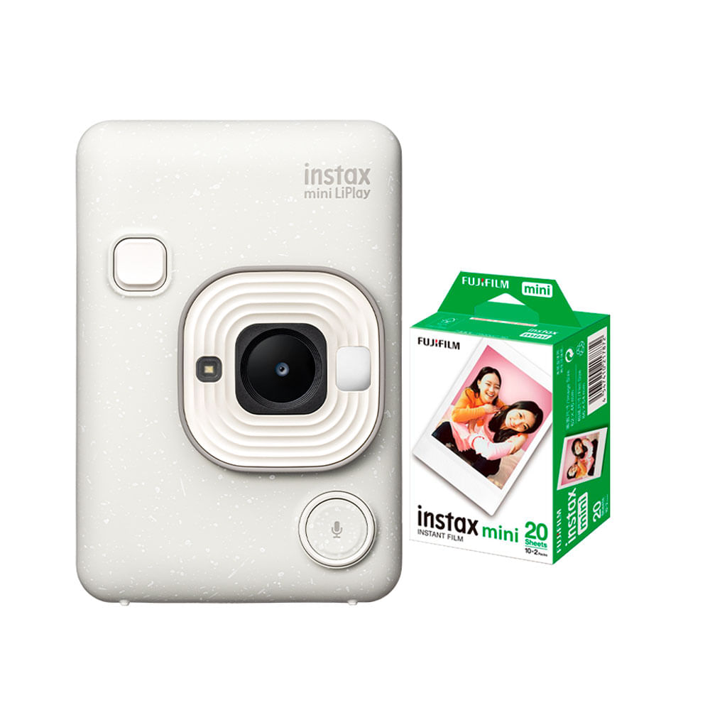 Camara Fujifilm Instax Mini LiPlay White+Peliculax20 unid