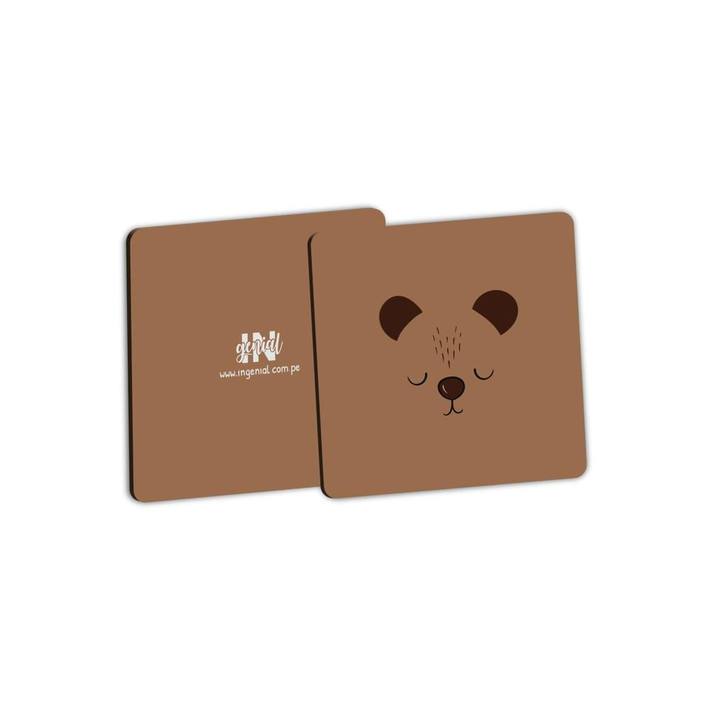Set de posavasos Ingenial Bear x 8 unds.