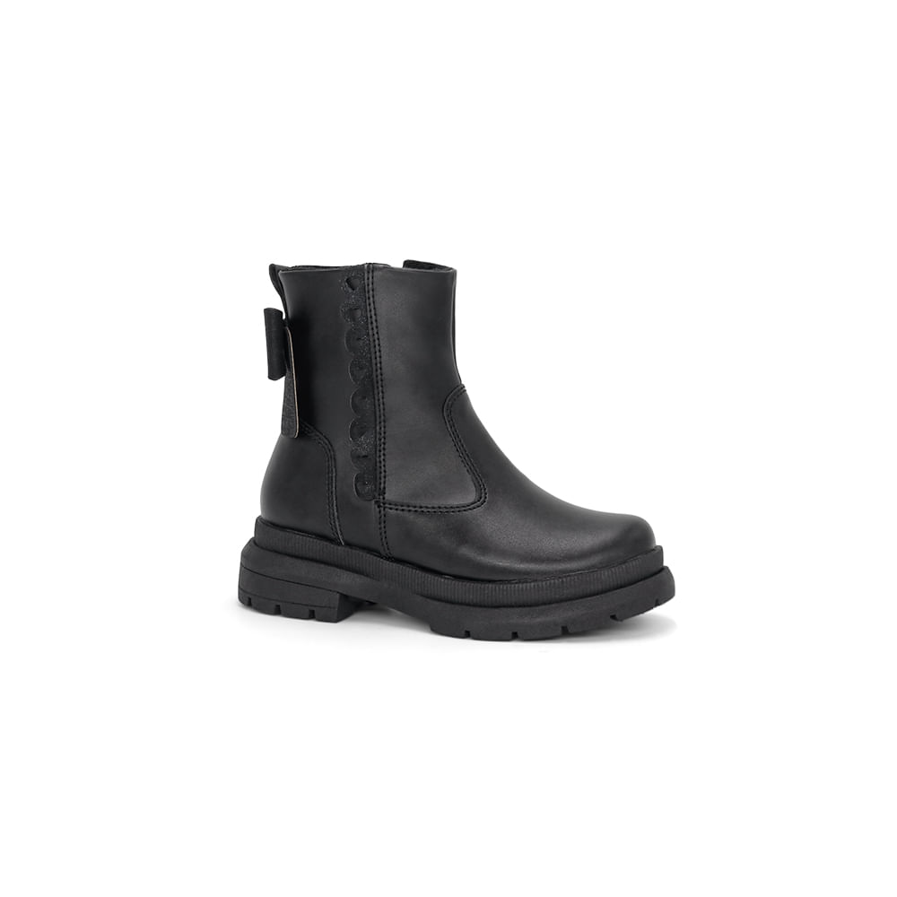 Botines Niña Cuero PAR&SS KIDS MV25Q3-ISA NEGRO 25